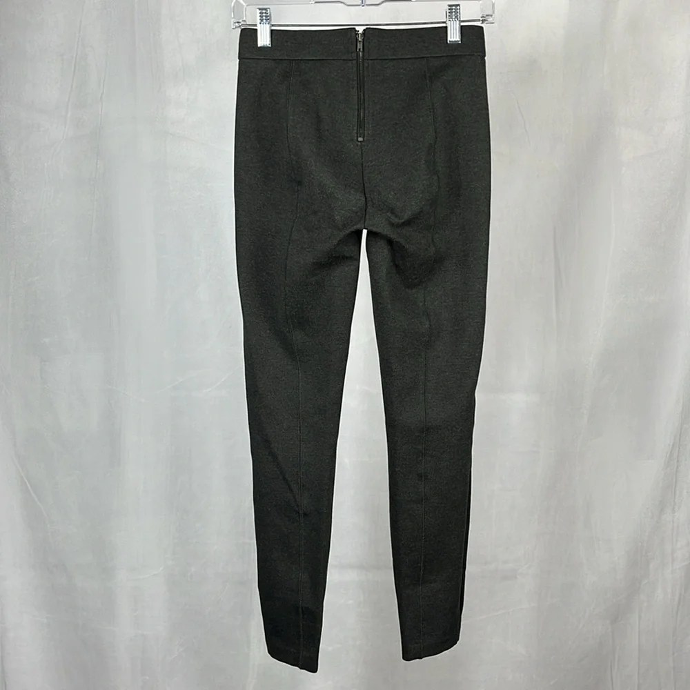 J Crew Pixie‎ Ponte Stretch Pant in Charcoal Gray.